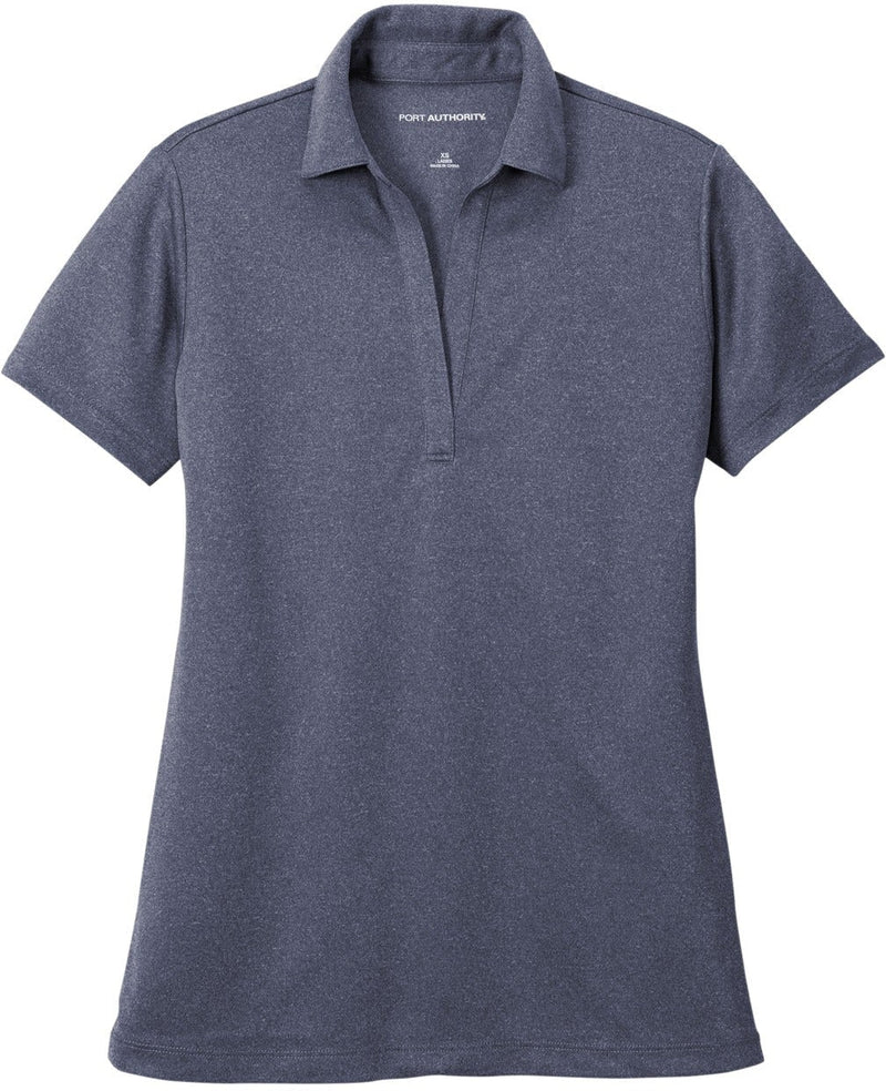 Port Authority Ladies Heathered Silk Touch Performance Polo