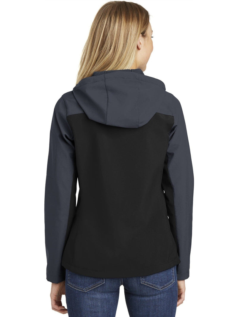 no-logo Port Authority Ladies Hooded Core Soft Shell Jacket-Regular-Port Authority-Thread Logic