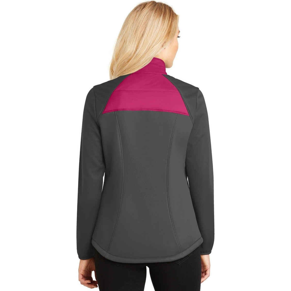 no-logo Port Authority Women's Hybrid Soft Shell Jacket-Regular-Port Authority-Thread Logic