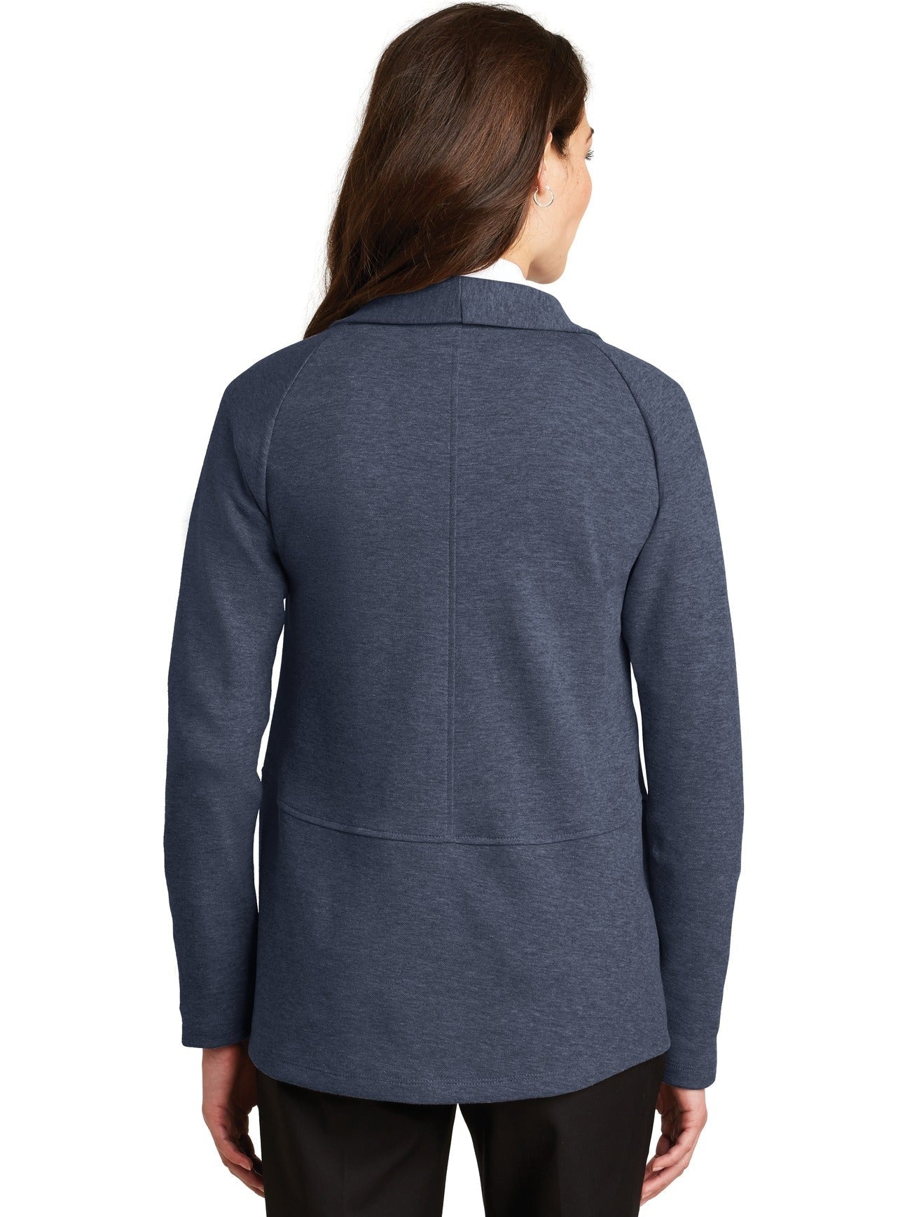 no-logo Port Authority Ladies Interlock Cardigan-Regular-Port Authority-Thread Logic