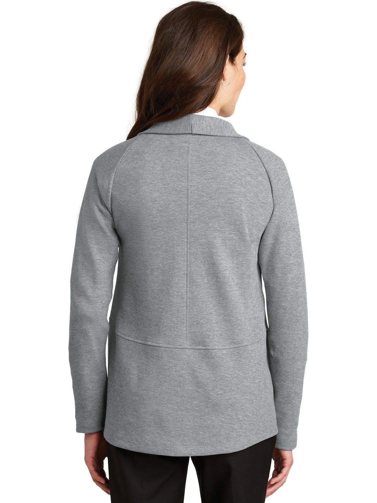 no-logo Port Authority Ladies Interlock Cardigan-Regular-Port Authority-Thread Logic