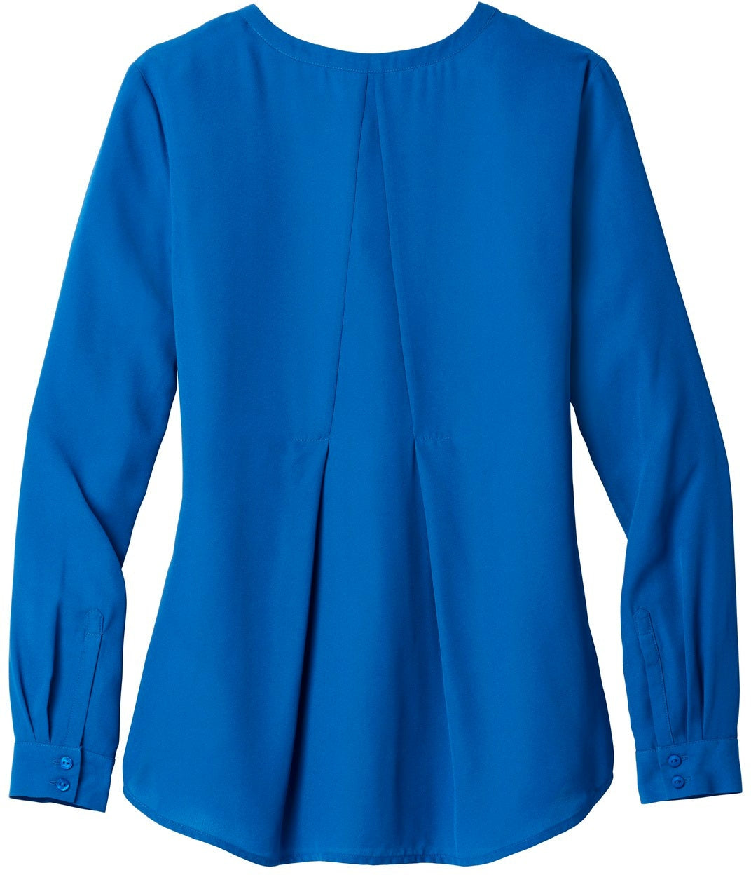 no-logo Port Authority Ladies Long Sleeve Button-Front Blouse-Regular-Port Authority-Thread Logic