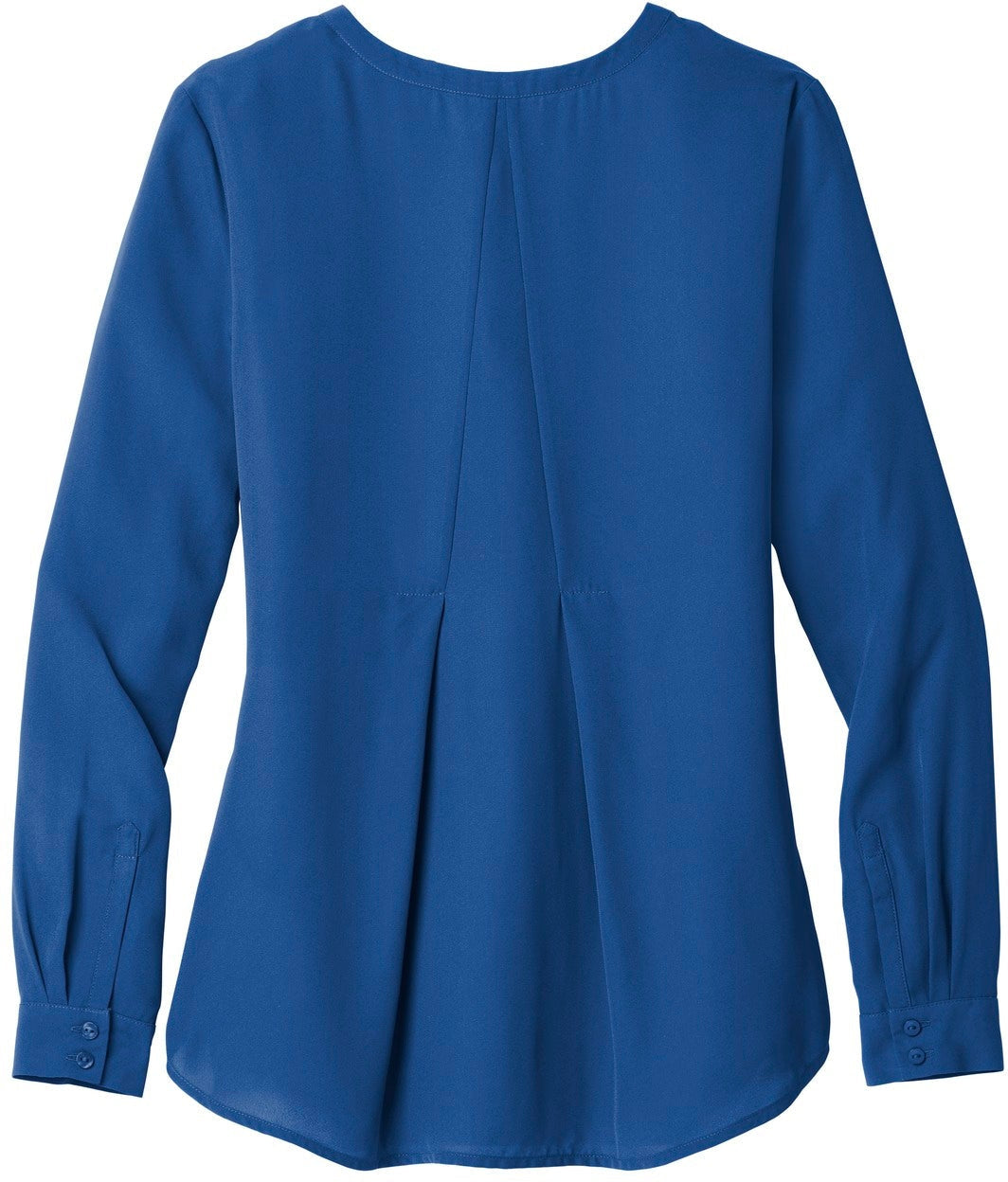 no-logo Port Authority Ladies Long Sleeve Button-Front Blouse-Regular-Port Authority-Thread Logic