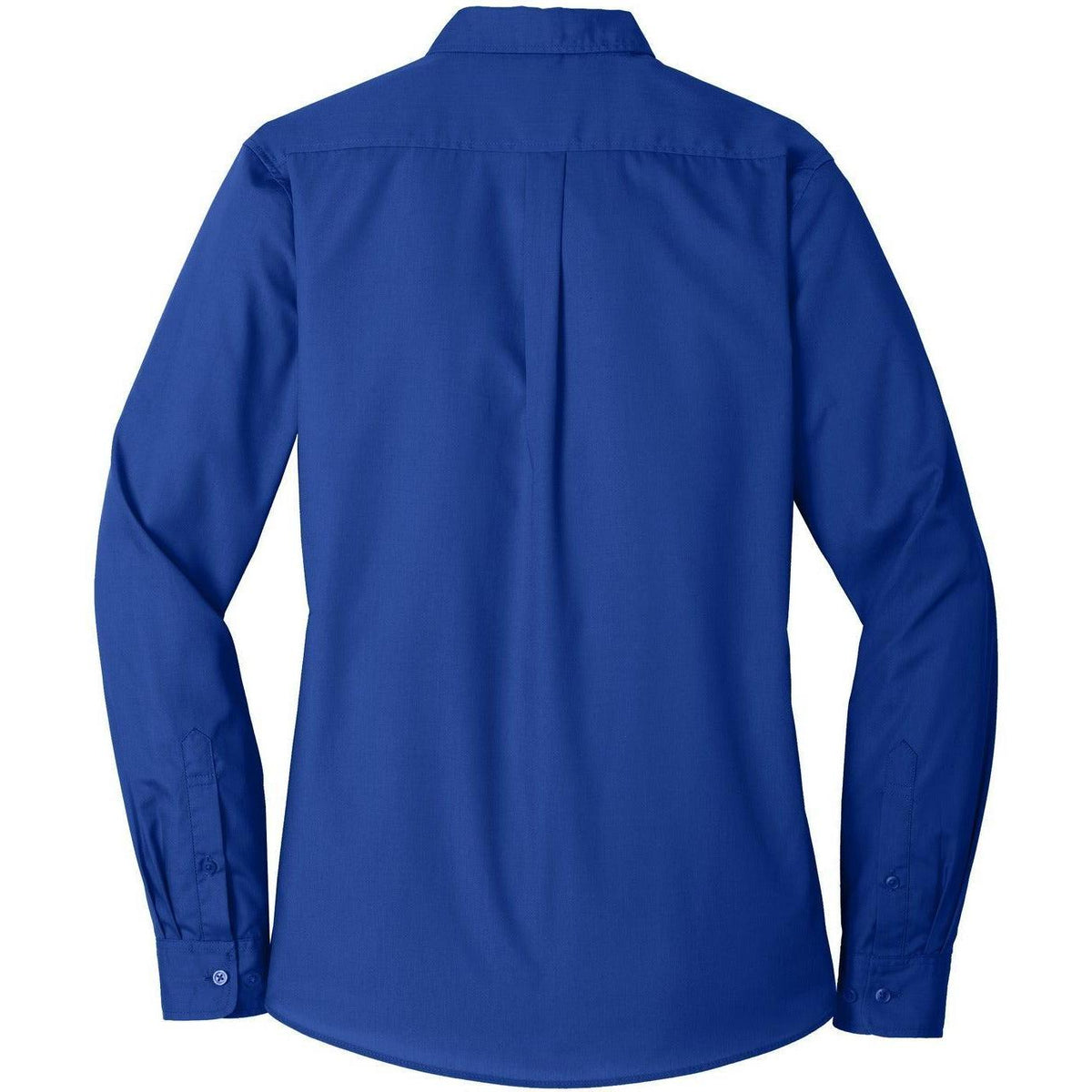 no-logo Port Authority Women's Long Sleeve Carefree Poplin Shirt-Dress Shirts-Port Authority-Thread Logic