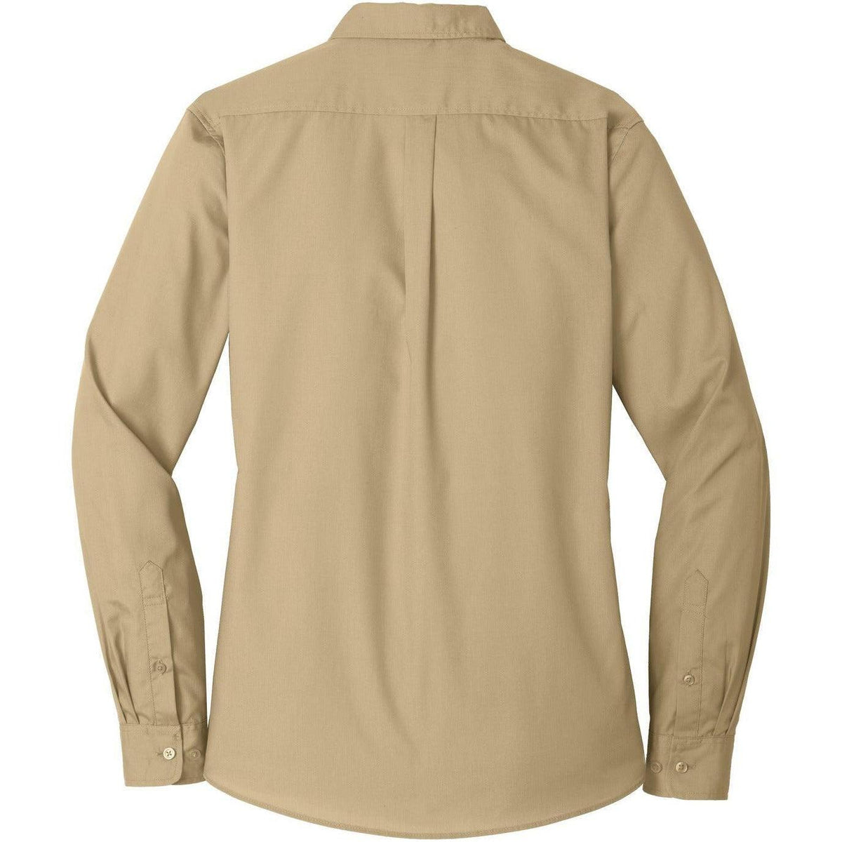 no-logo Port Authority Women's Long Sleeve Carefree Poplin Shirt-Dress Shirts-Port Authority-Thread Logic