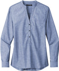 Port Authority Ladies Long Sleeve Chambray Easy Care Shirt