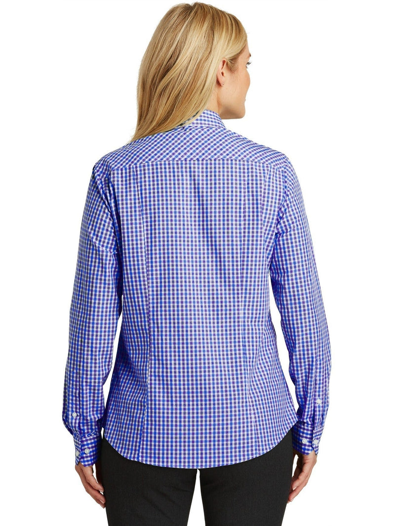 no-logo Port Authority Ladies Long Sleeve Gingham Easy Care Shirt-Active-Port Authority-Thread Logic