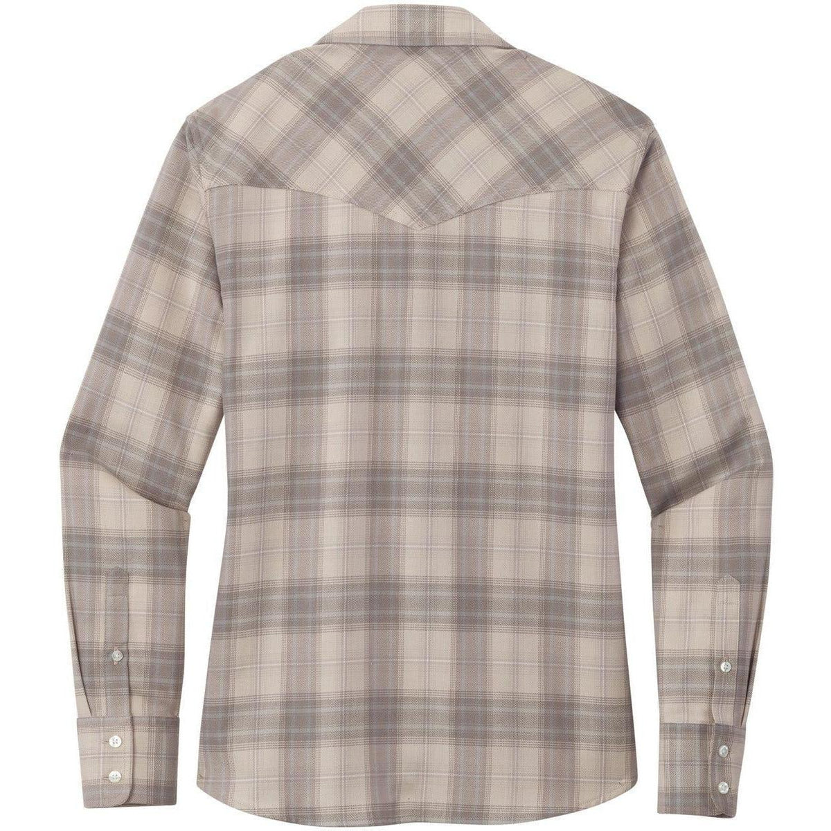 no-logo Port Authority Ladies Long Sleeve Ombre Plaid Shirt-Regular-Port Authority-Thread Logic