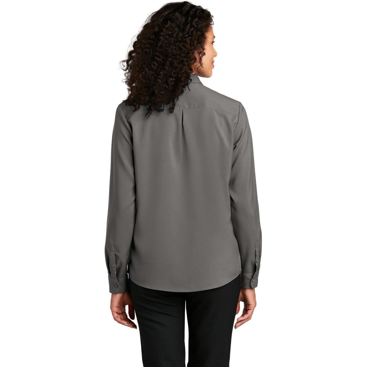 no-logo Port Authority Women's Long Sleeve Performance Staff Shirt-Dress Shirts-Port Authority-Thread Logic