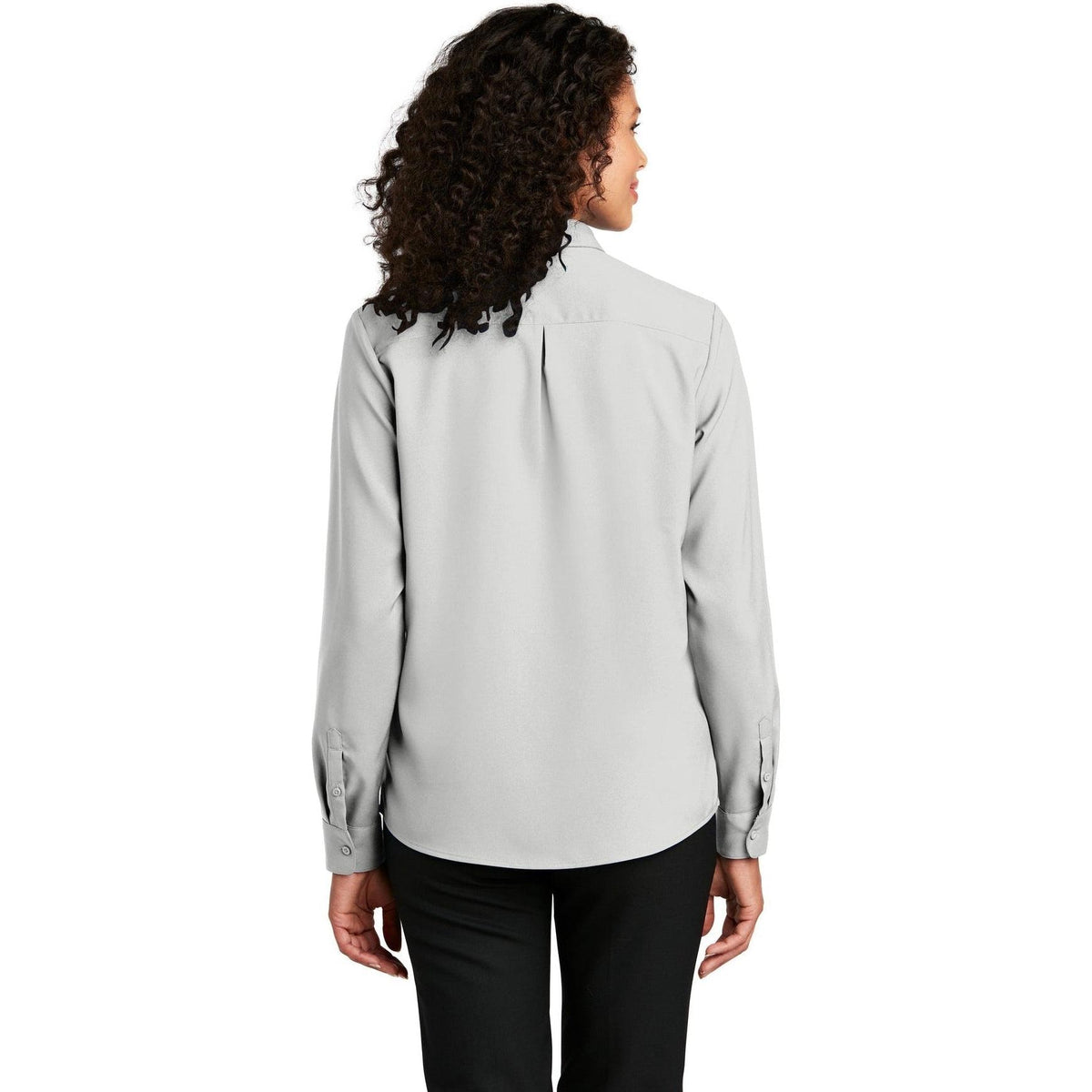no-logo Port Authority Women's Long Sleeve Performance Staff Shirt-Dress Shirts-Port Authority-Thread Logic