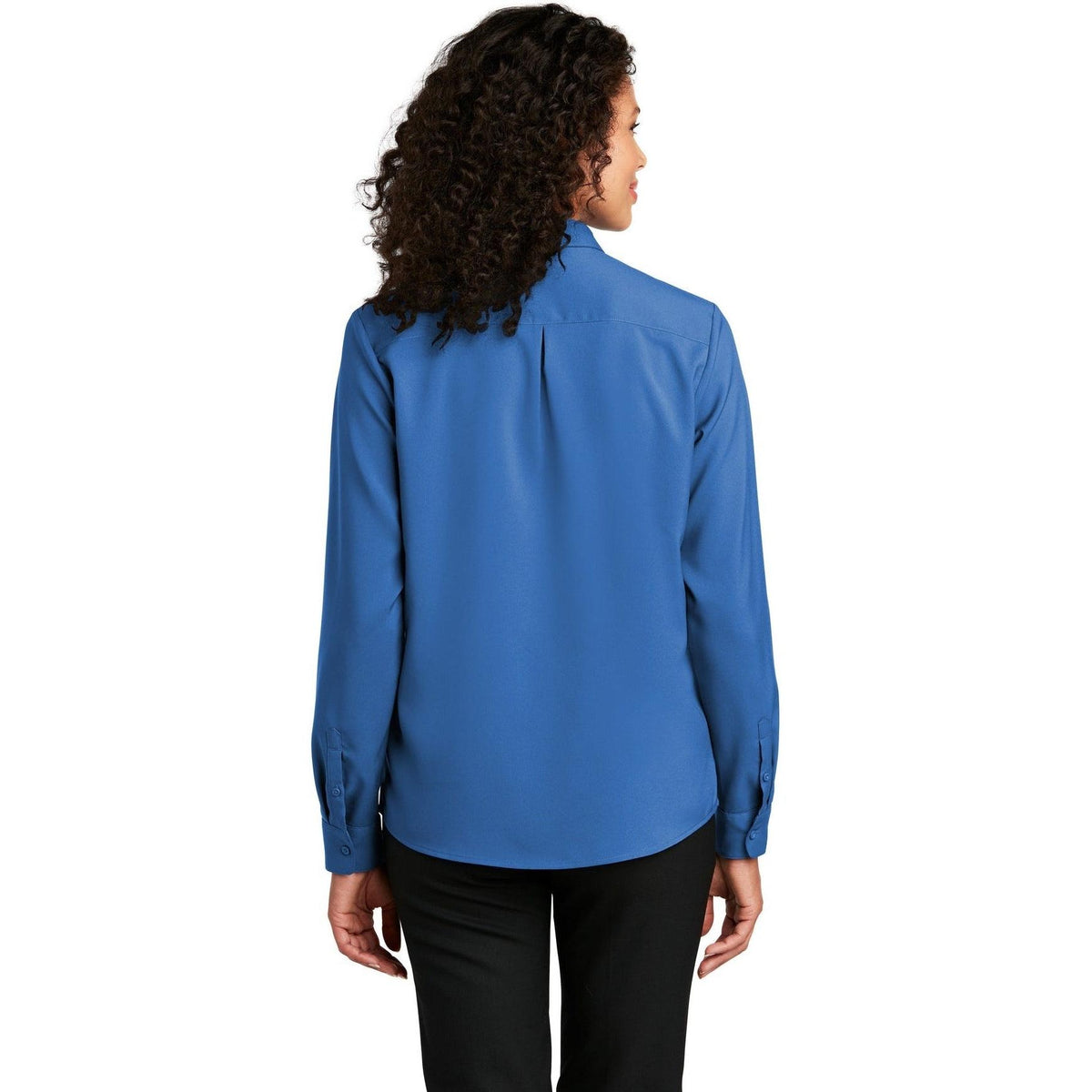 no-logo Port Authority Women's Long Sleeve Performance Staff Shirt-Dress Shirts-Port Authority-Thread Logic