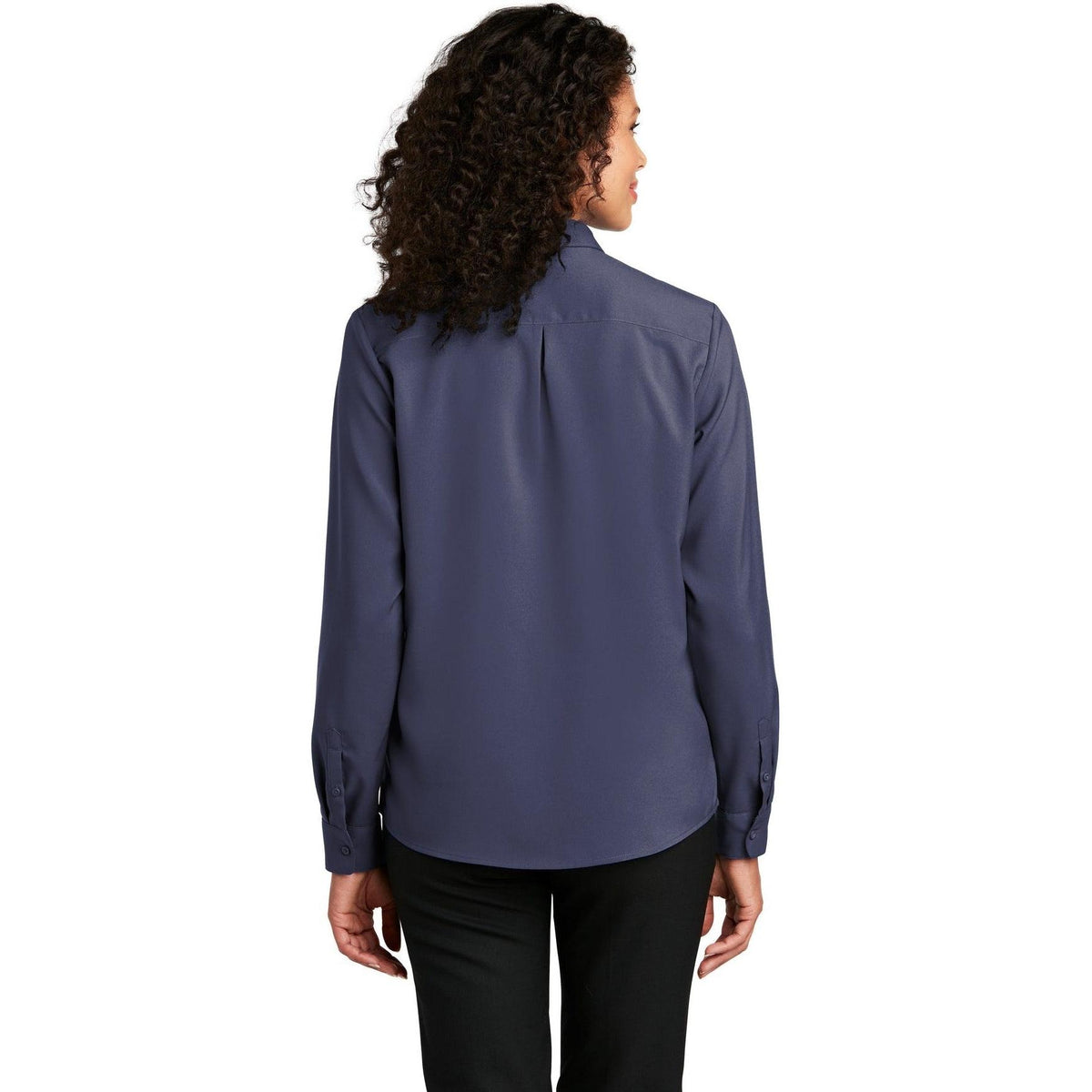 no-logo Port Authority Women's Long Sleeve Performance Staff Shirt-Dress Shirts-Port Authority-Thread Logic