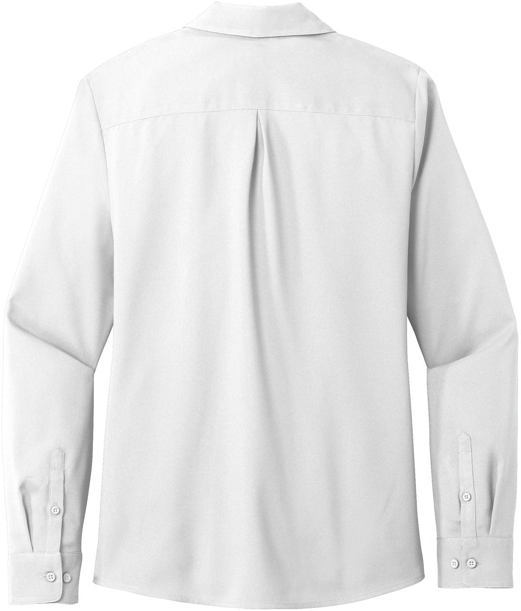 no-logo Port Authority Ladies Long Sleeve Performance Staff Shirt-Regular-Port Authority-Thread Logic
