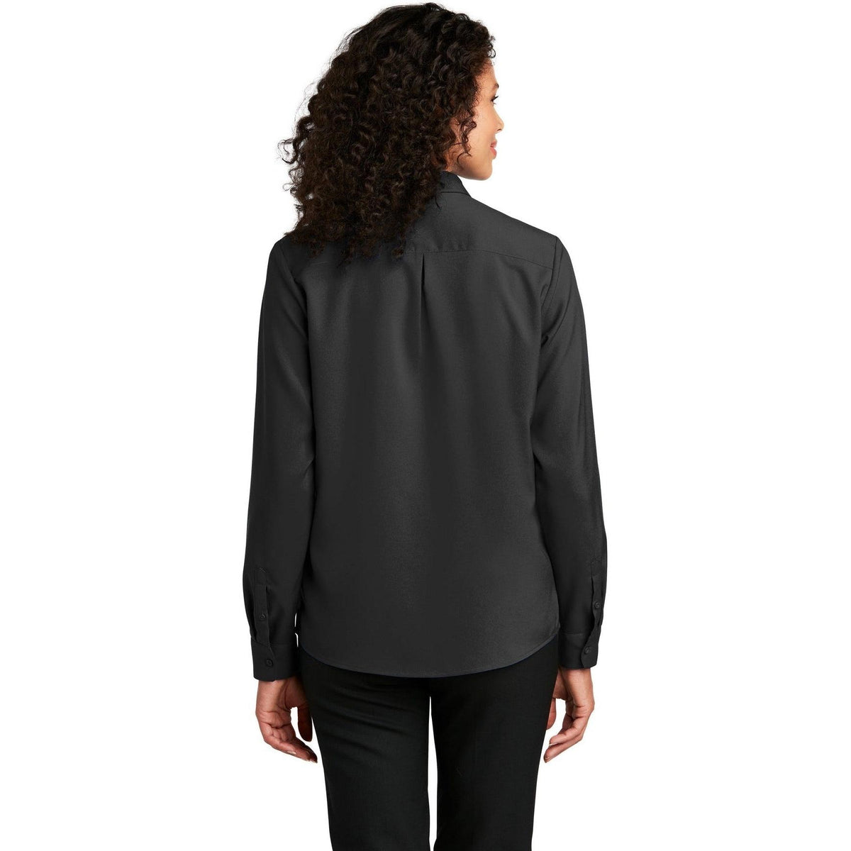 no-logo Port Authority Women's Long Sleeve Performance Staff Shirt-Dress Shirts-Port Authority-Thread Logic