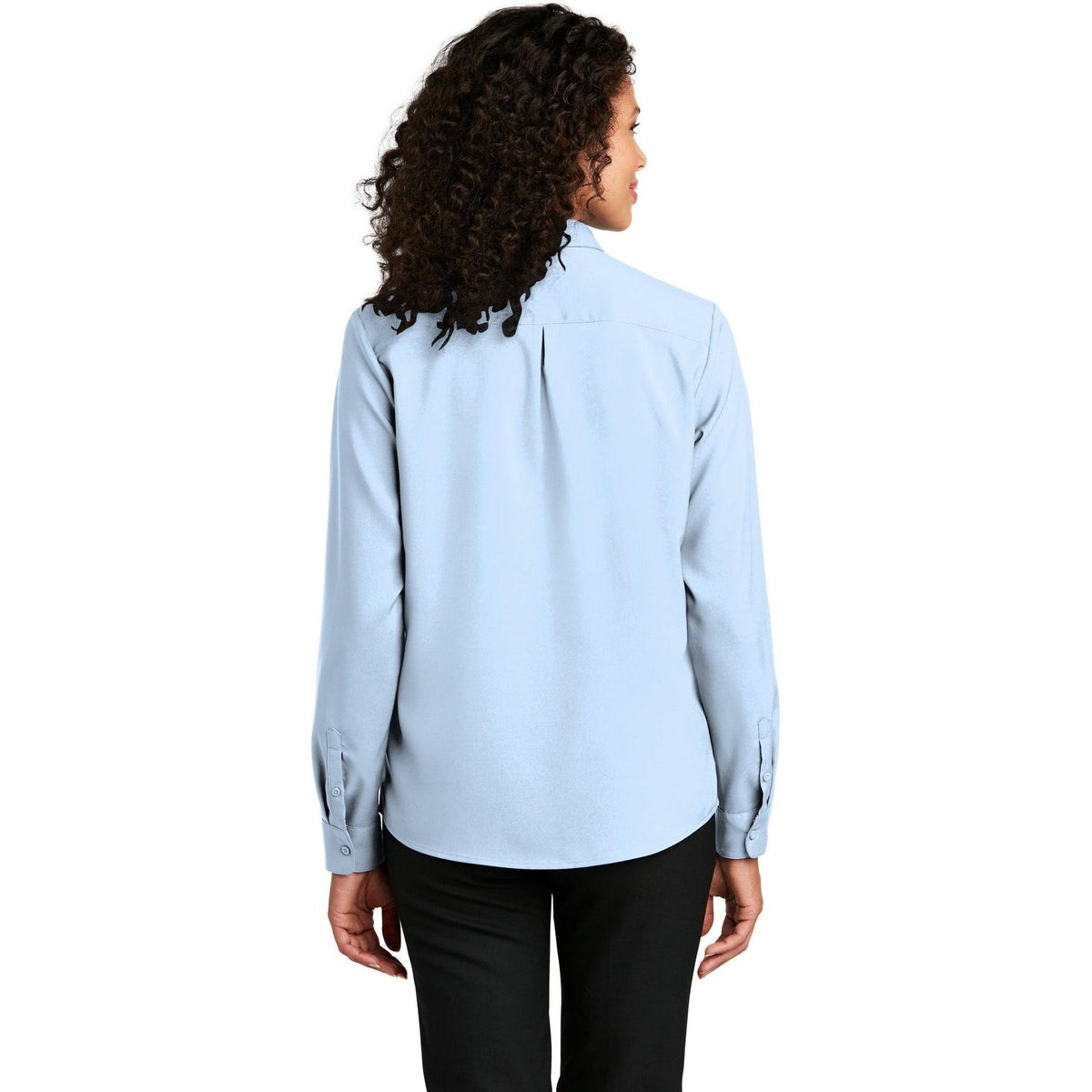 no-logo Port Authority Women's Long Sleeve Performance Staff Shirt-Dress Shirts-Port Authority-Thread Logic