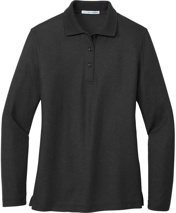 Port Authority Ladies Long Sleeve Silk Touch Polo Shirt