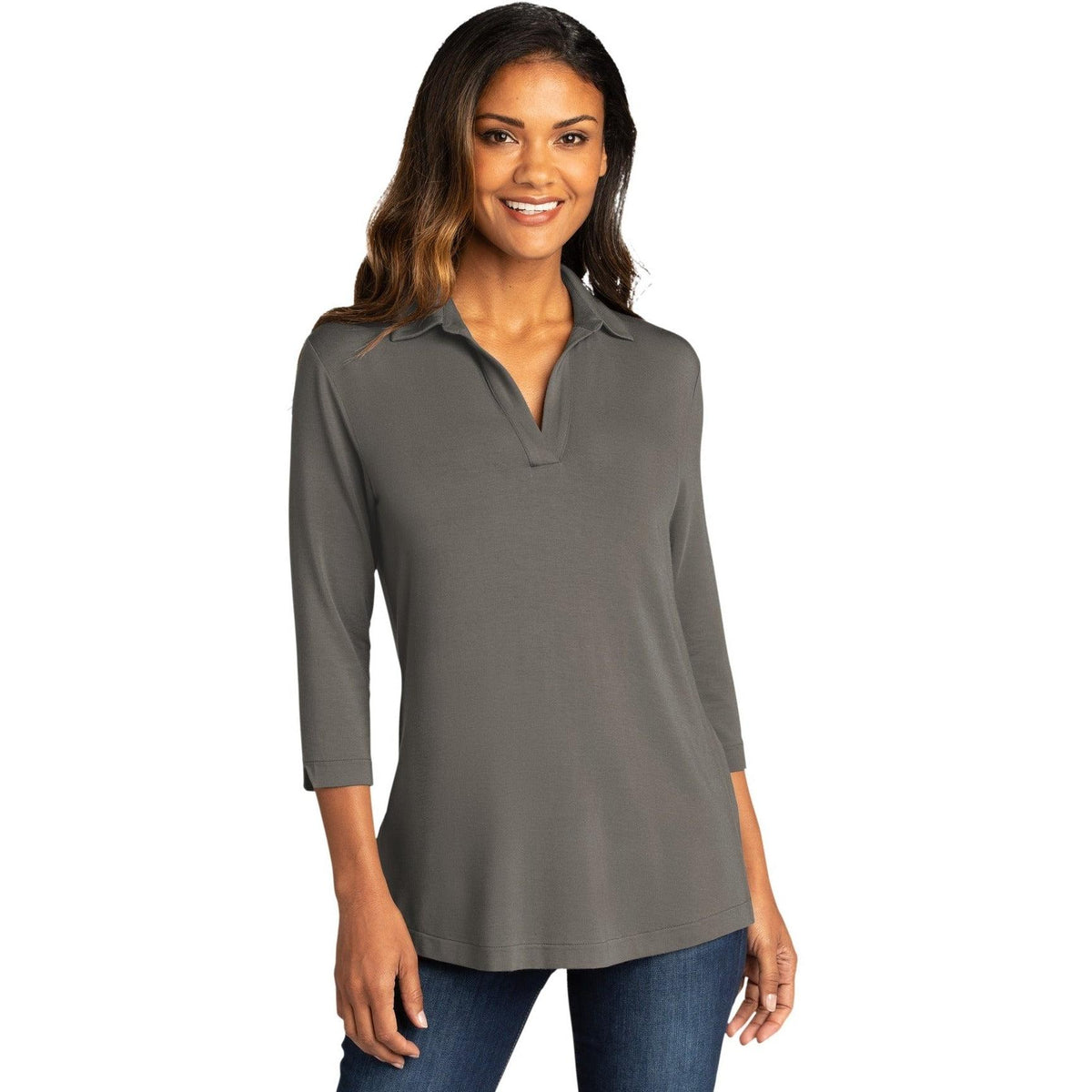 no-logo Port Authority Ladies Luxe Knit Tunic-Regular-Port Authority-Thread Logic