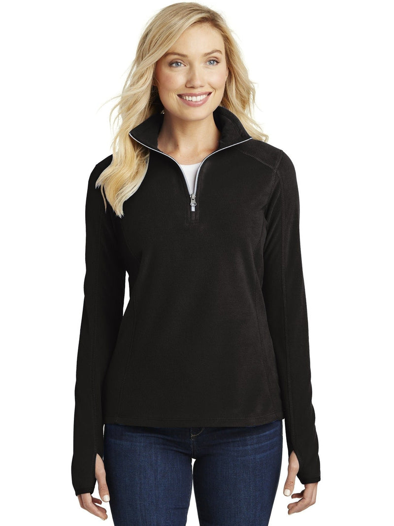 no-logo Port Authority Ladies Microfleece 1/2 Zip Pullover-Regular-Port Authority-Thread Logic