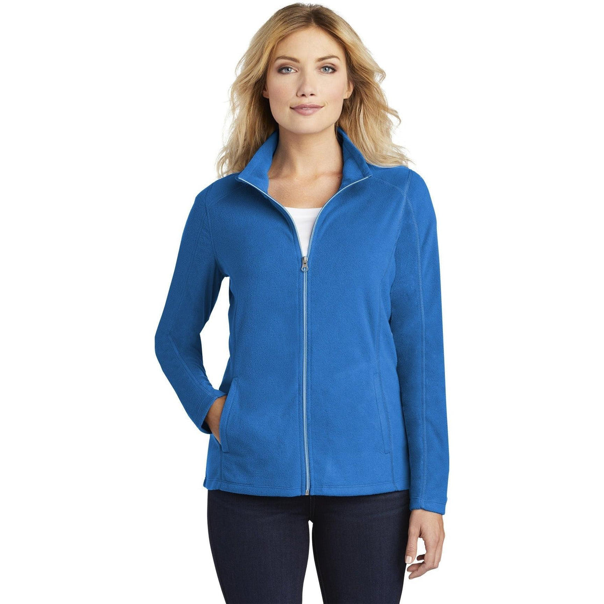 no-logo Port Authority Women's Microfleece Jacket-Regular-Port Authority-Thread Logic