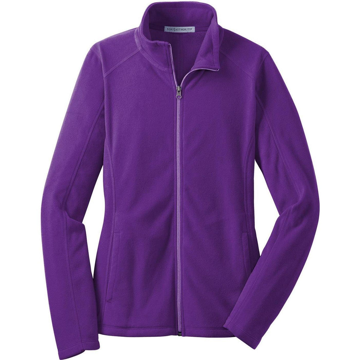 no-logo Port Authority Women's Microfleece Jacket-Regular-Port Authority-Amethyst Purple-XS-Thread Logic