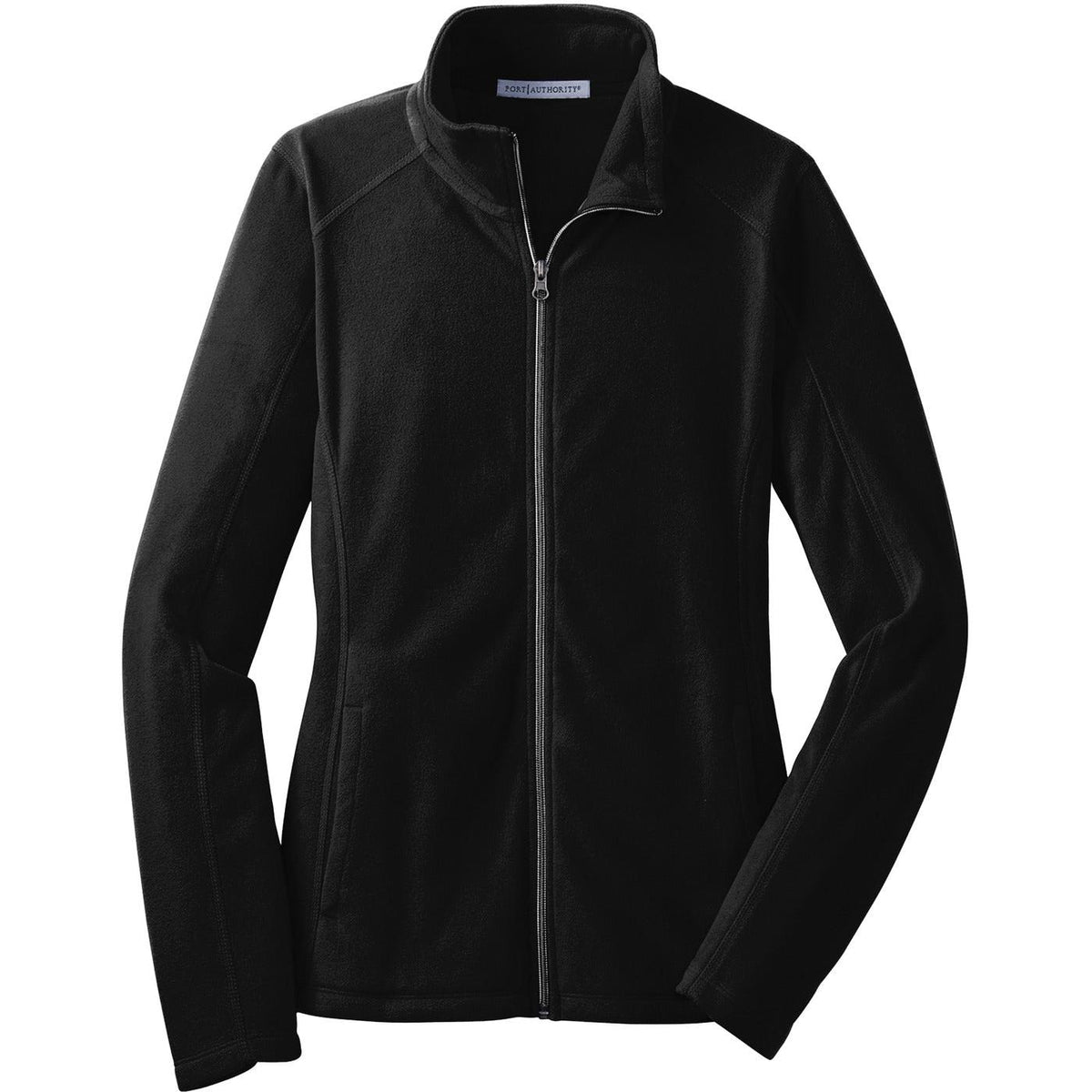 no-logo Port Authority Women's Microfleece Jacket-Regular-Port Authority-Black-XS-Thread Logic