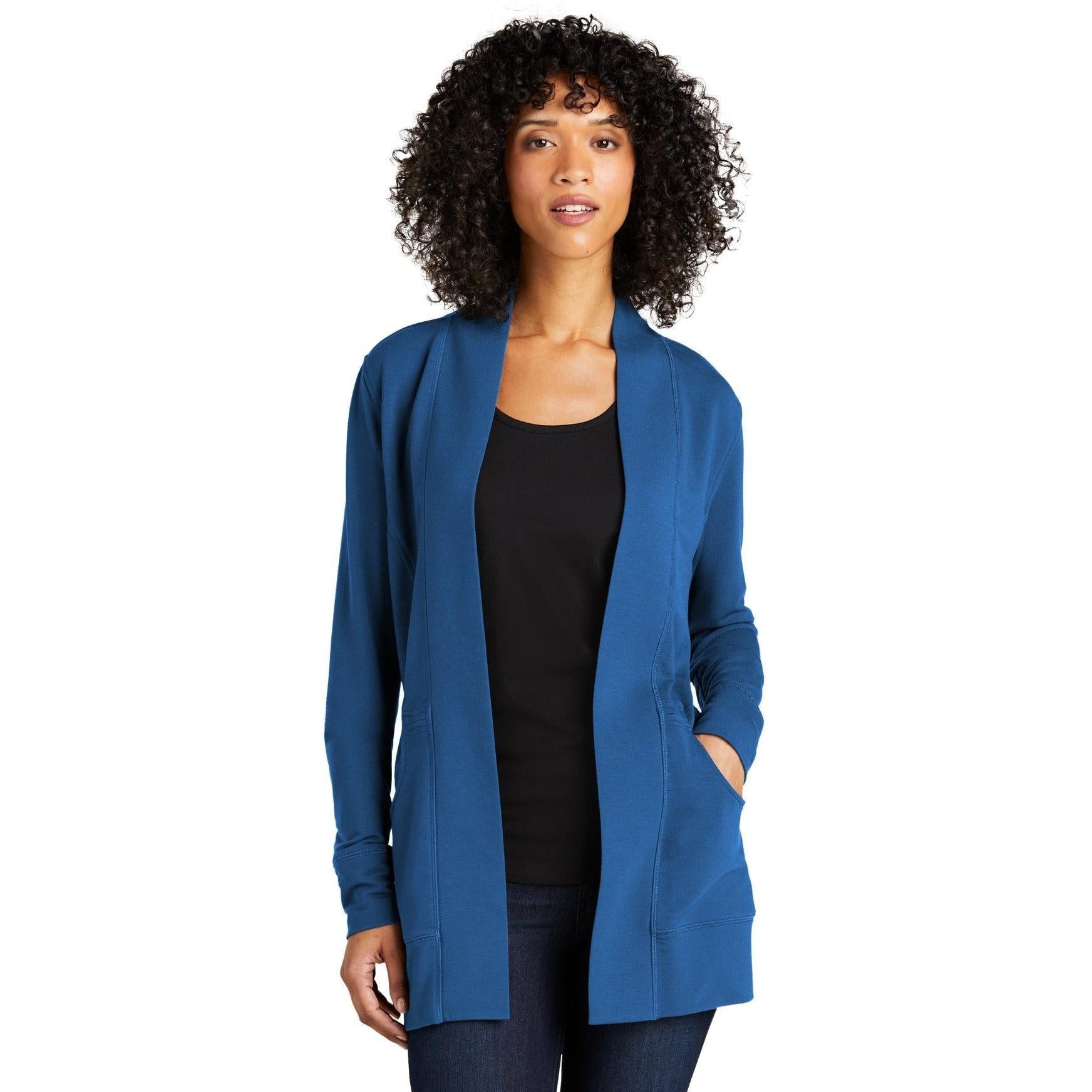 Port Authority Ladies Microterry Cardigan LK825 | Thread Logic