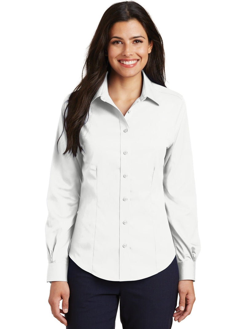 no-logo Port Authority Ladies Non-Iron Twill Shirt-Discontinued-Port Authority-Thread Logic