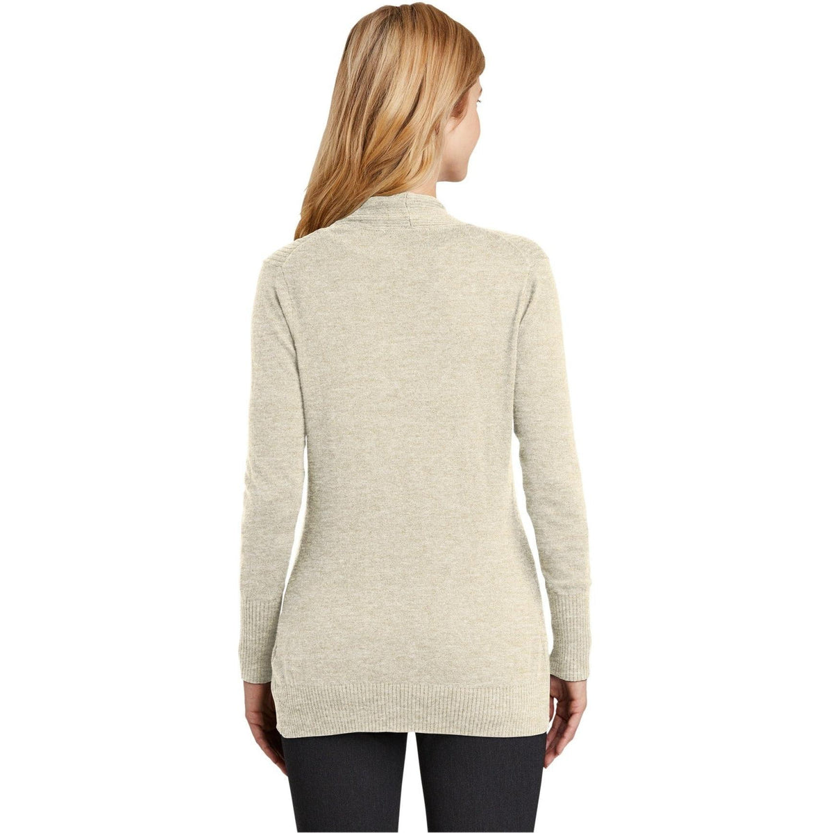 no-logo Port Authority Ladies Open Front Cardigan Sweater-Regular-Port Authority-Thread Logic