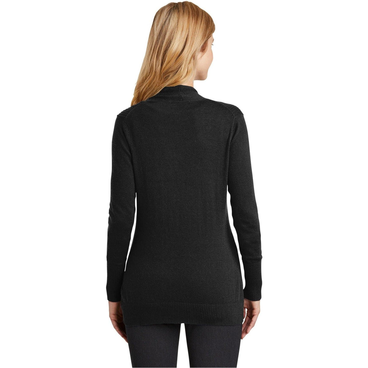no-logo Port Authority Ladies Open Front Cardigan Sweater-Regular-Port Authority-Thread Logic