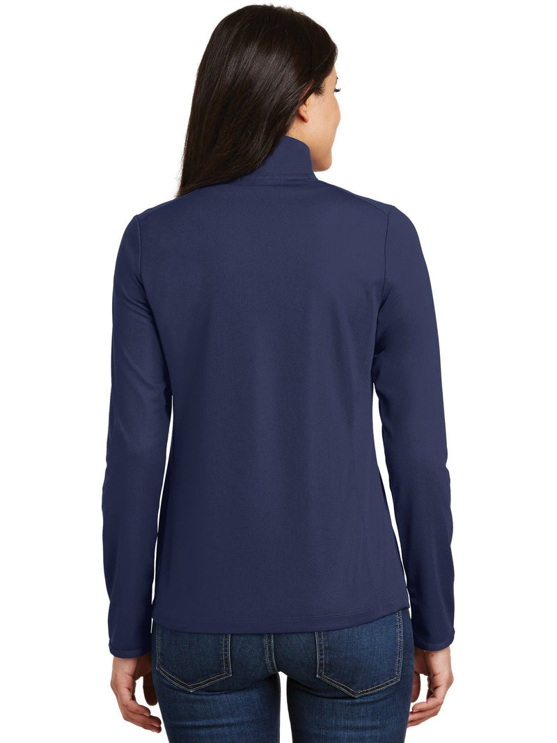 no-logo Port Authority Ladies Pinpoint Mesh 1/2-Zip-Regular-Port Authority-Thread Logic