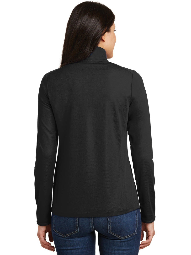 no-logo Port Authority Ladies Pinpoint Mesh 1/2-Zip-Regular-Port Authority-Thread Logic