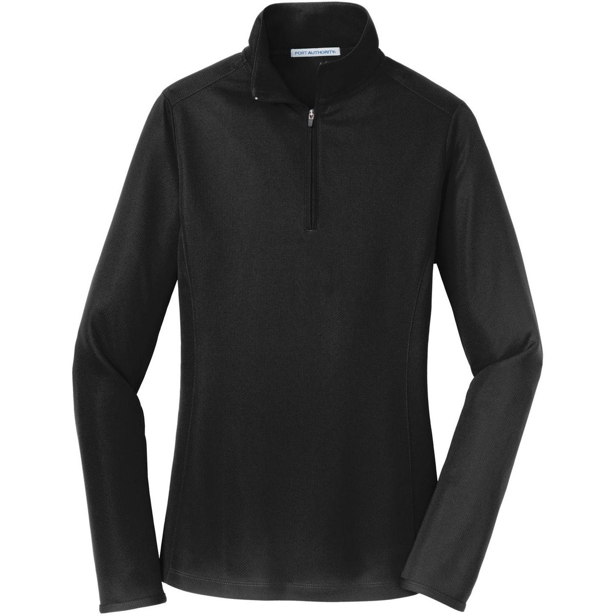 no-logo Port Authority Ladies Pinpoint Mesh 1/2-Zip