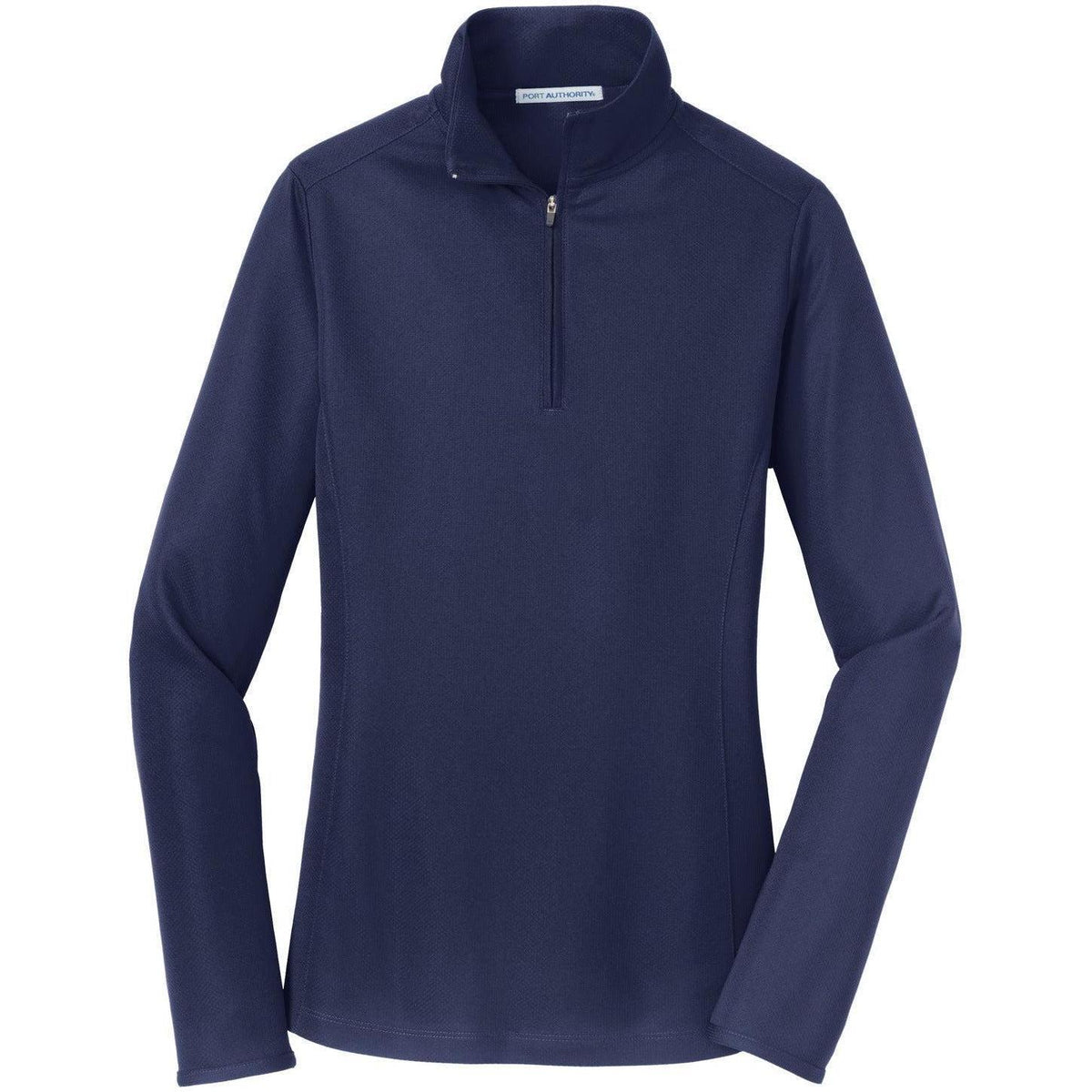 no-logo Port Authority Ladies Pinpoint Mesh 1/2-Zip