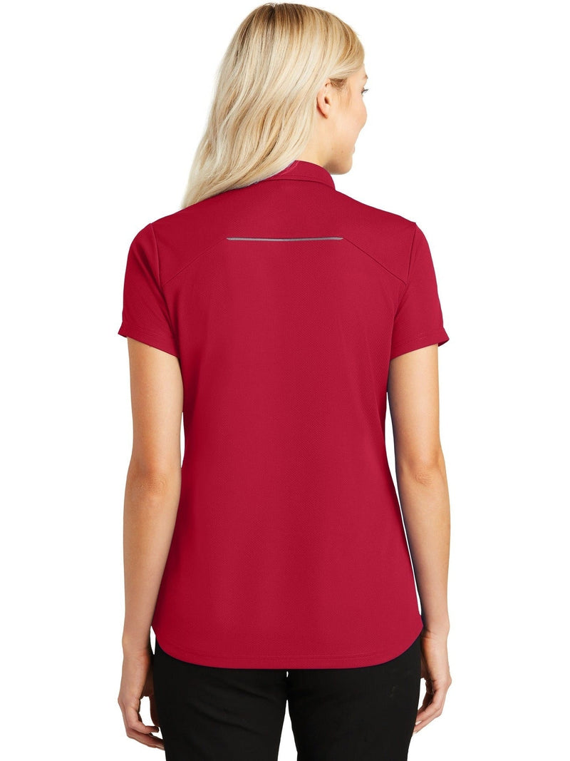 no-logo Port Authority Ladies Pinpoint Mesh Zip Polo-Regular-Port Authority-Thread Logic