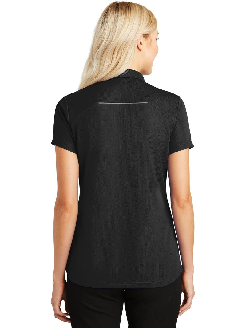 no-logo Port Authority Ladies Pinpoint Mesh Zip Polo-Regular-Port Authority-Thread Logic