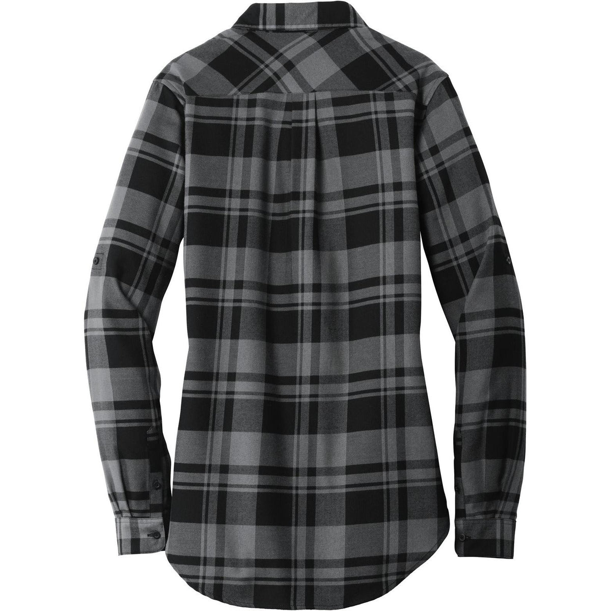 no-logo Port Authority Women's Plaid Flannel Tunic-Dress Shirts-Port Authority-Thread Logic