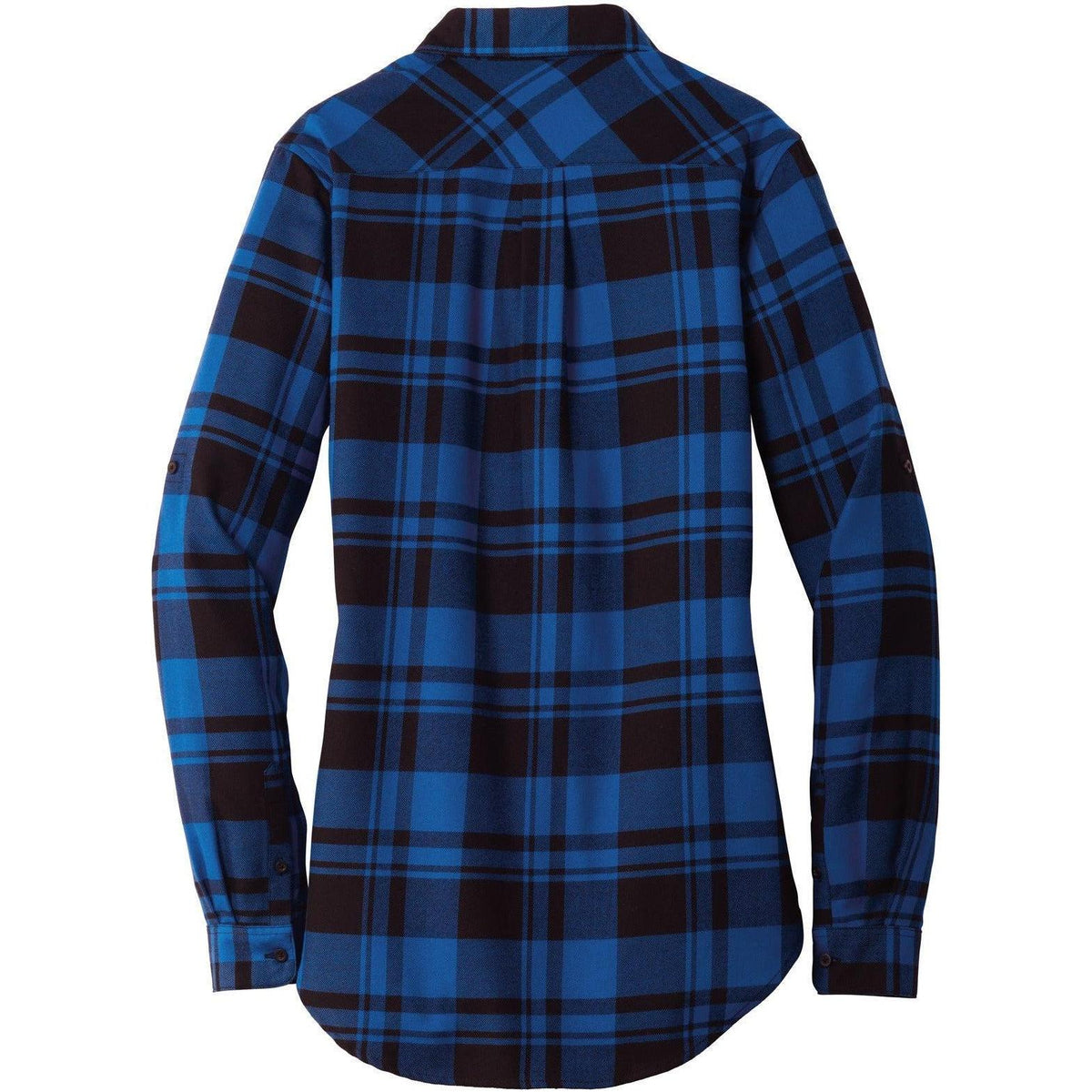 no-logo Port Authority Women's Plaid Flannel Tunic-Dress Shirts-Port Authority-Thread Logic