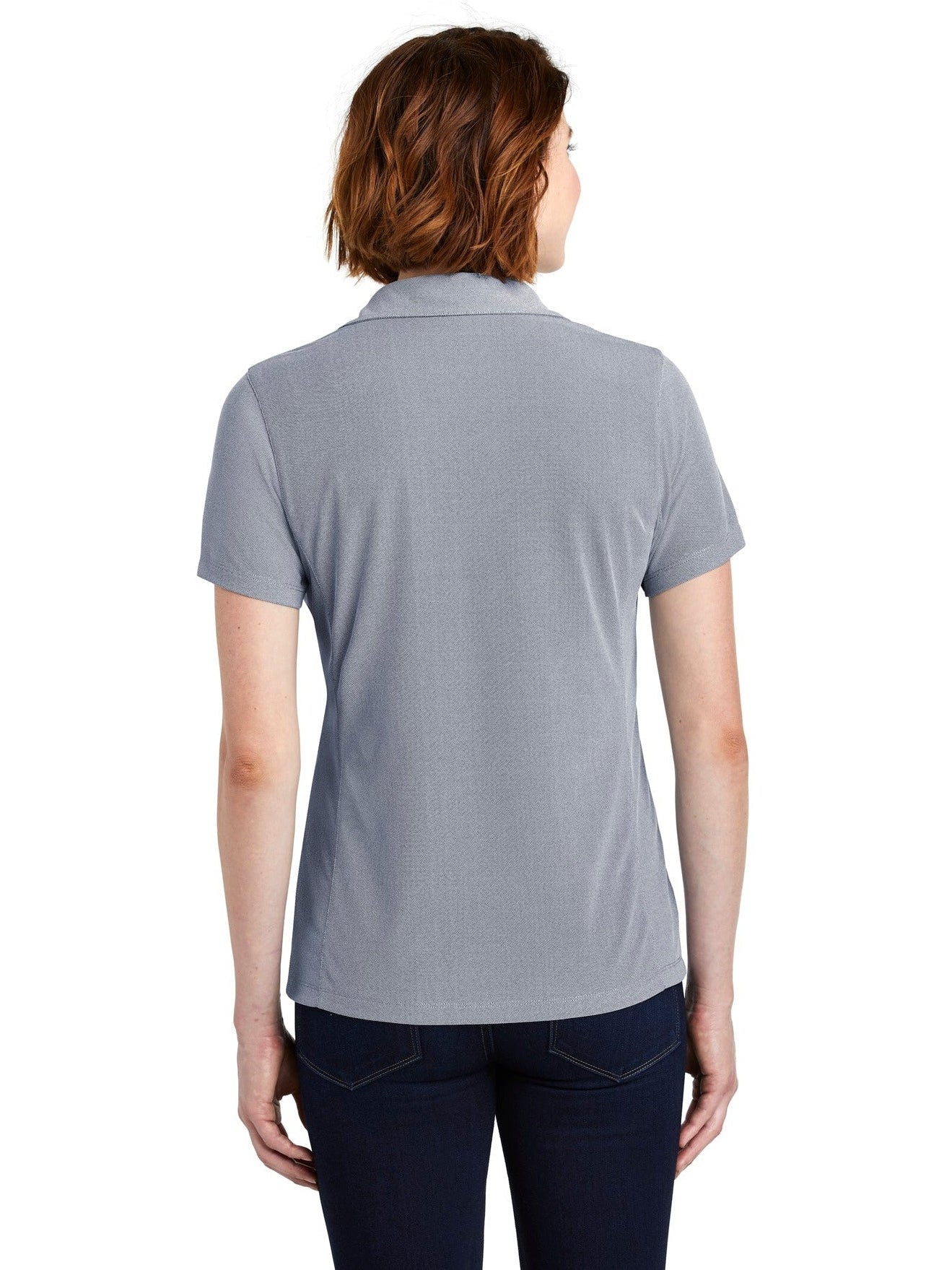 no-logo Port Authority Ladies Poly Oxford Pique Polo-Active-Port Authority-Thread Logic