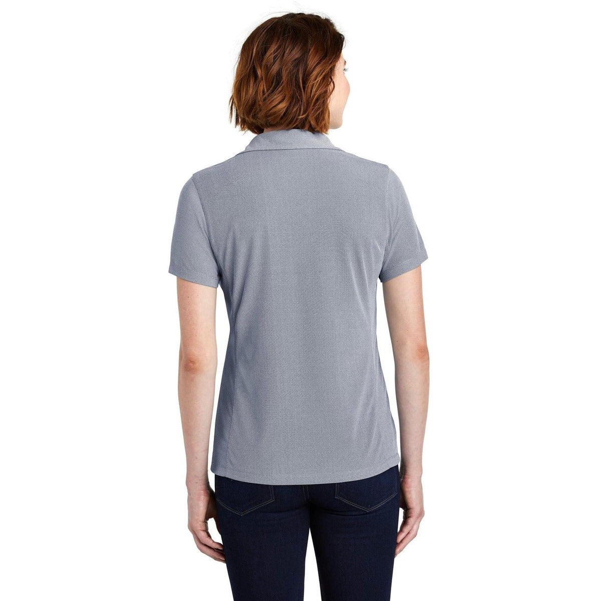 no-logo Port Authority Women's Poly Oxford Pique Polo-Active-Port Authority-Thread Logic