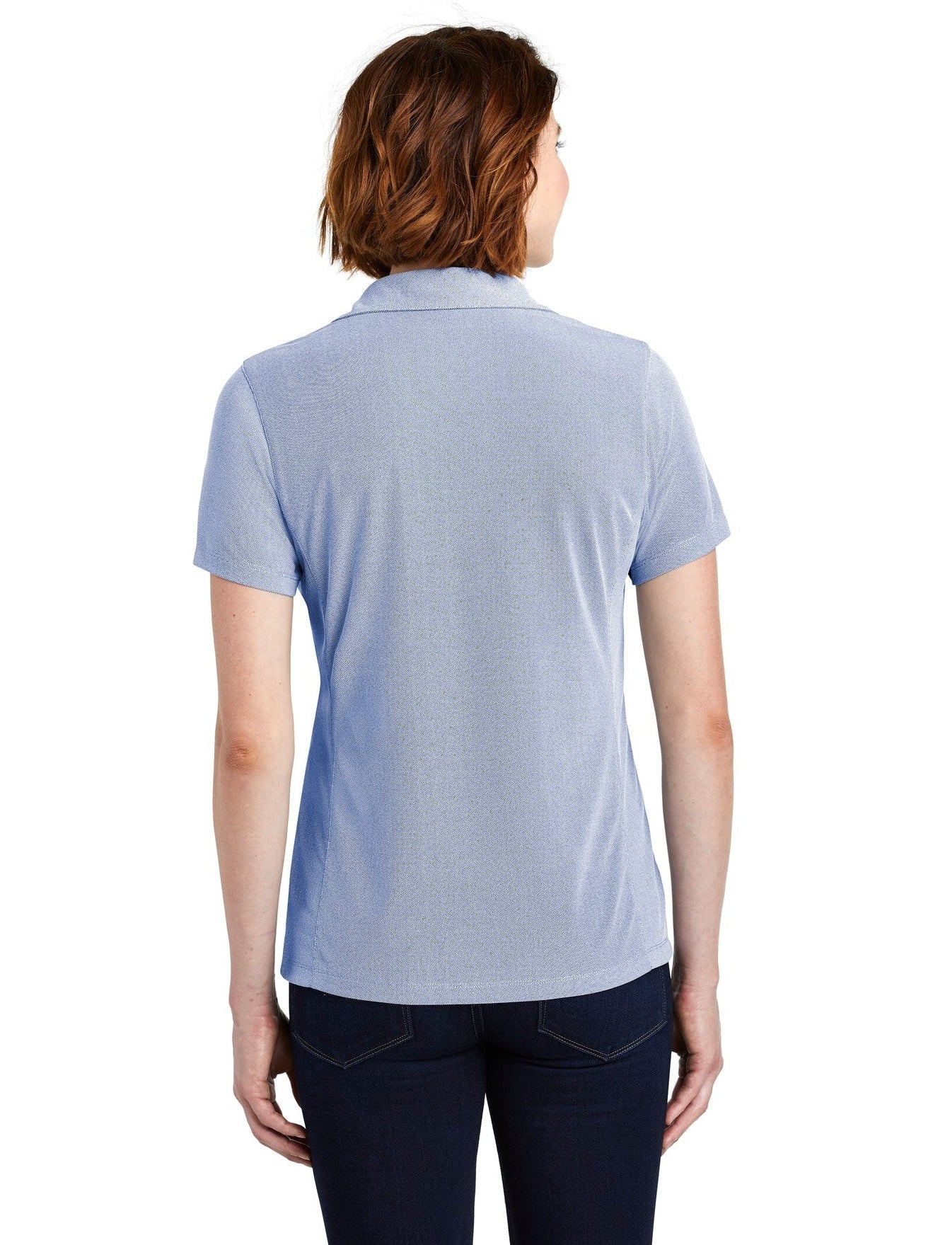 no-logo Port Authority Ladies Poly Oxford Pique Polo-Active-Port Authority-Thread Logic