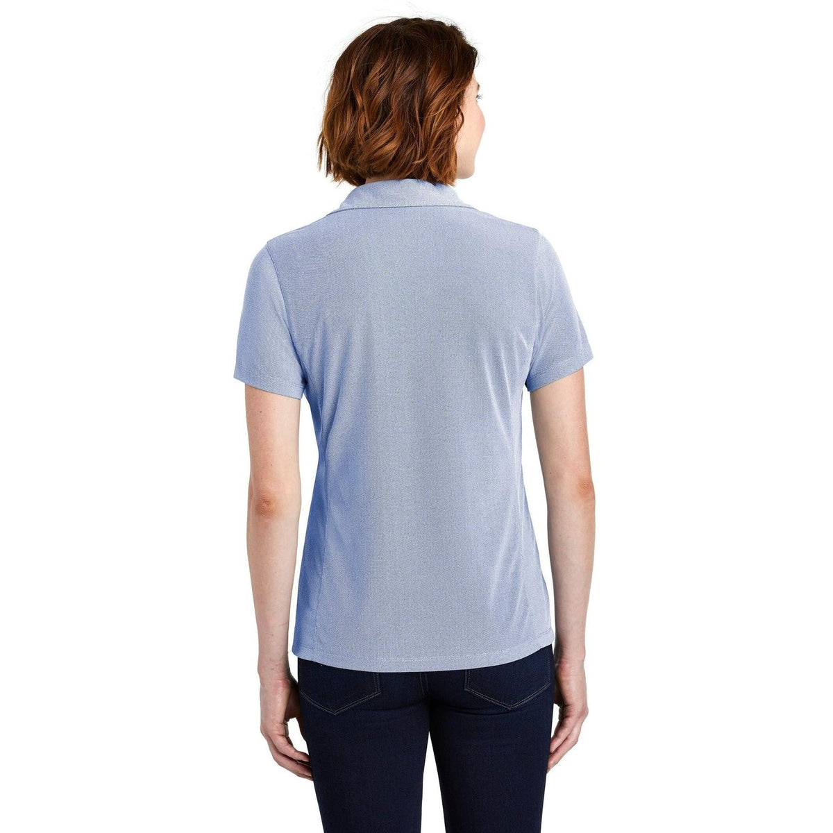 no-logo Port Authority Women's Poly Oxford Pique Polo-Active-Port Authority-Thread Logic