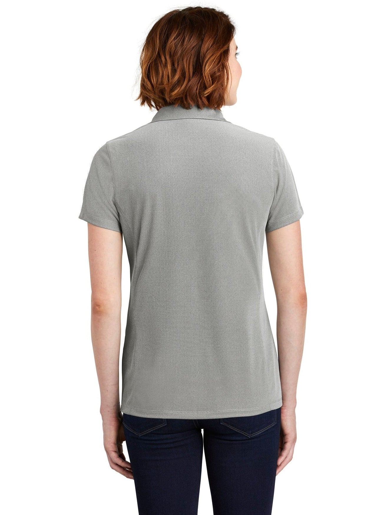 no-logo Port Authority Ladies Poly Oxford Pique Polo-Active-Port Authority-Thread Logic