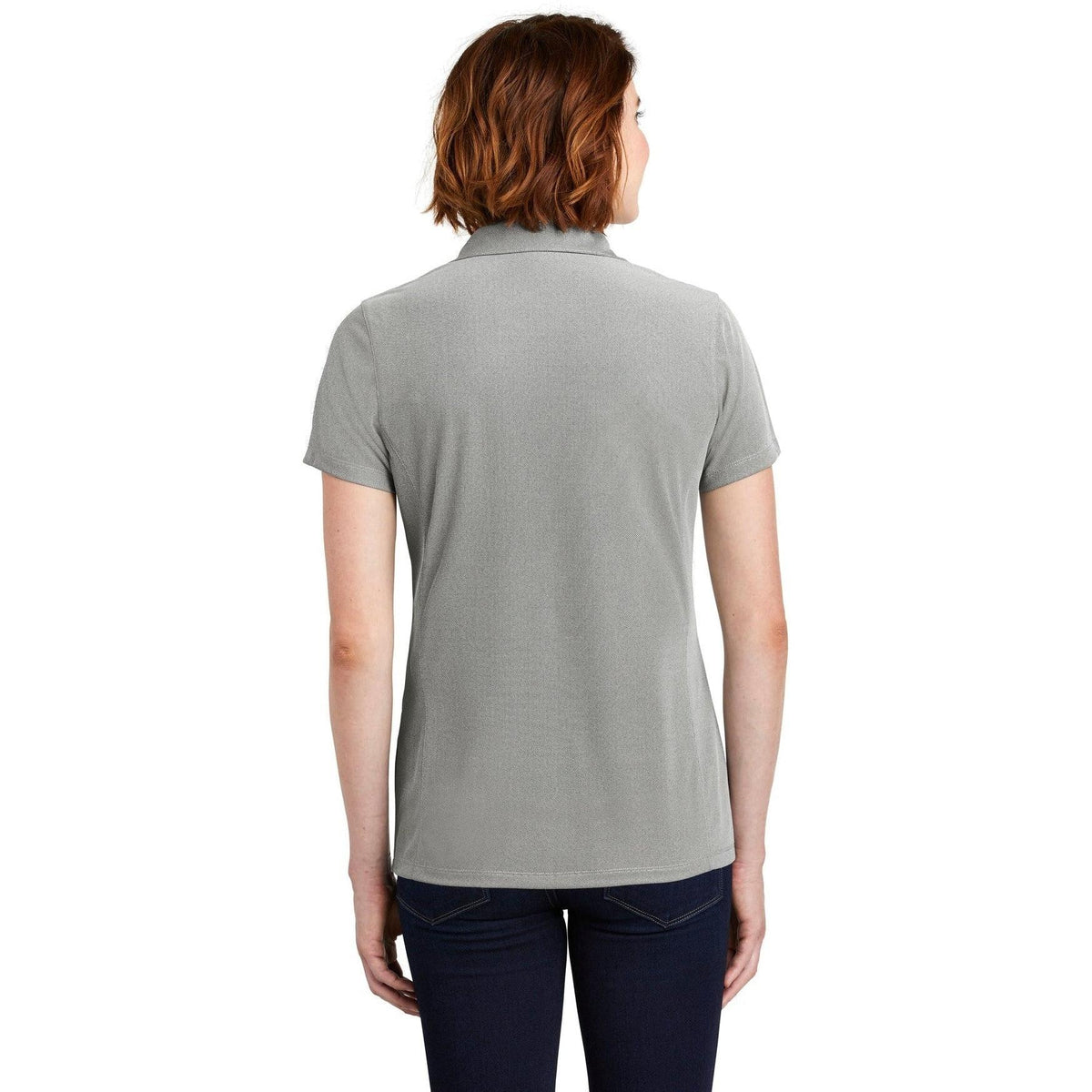 no-logo Port Authority Women's Poly Oxford Pique Polo-Active-Port Authority-Thread Logic