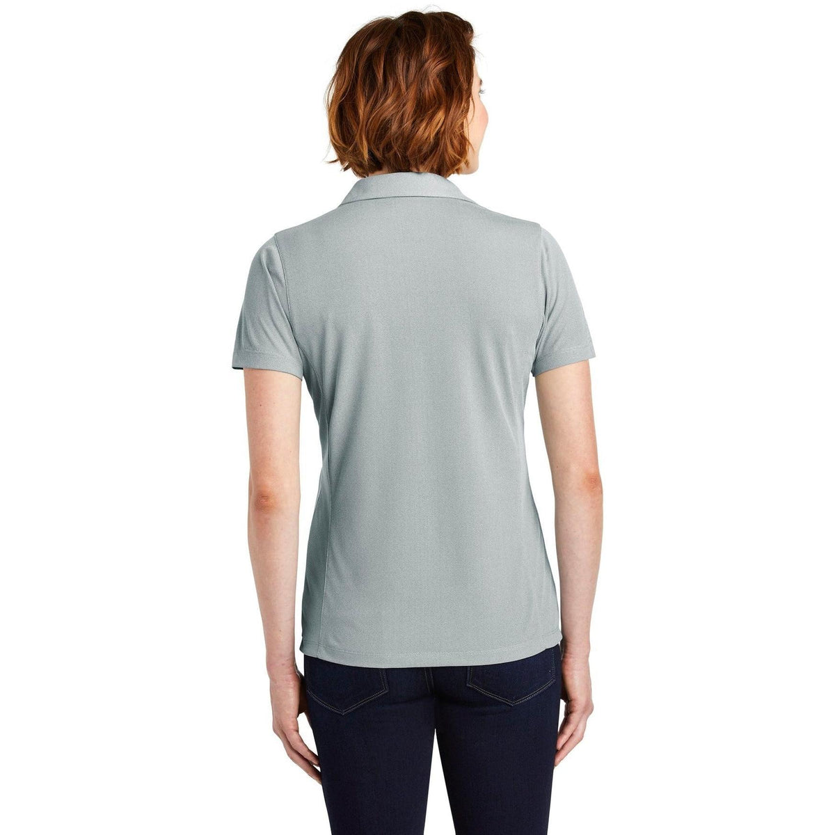 no-logo Port Authority Women's Poly Oxford Pique Polo-Active-Port Authority-Thread Logic