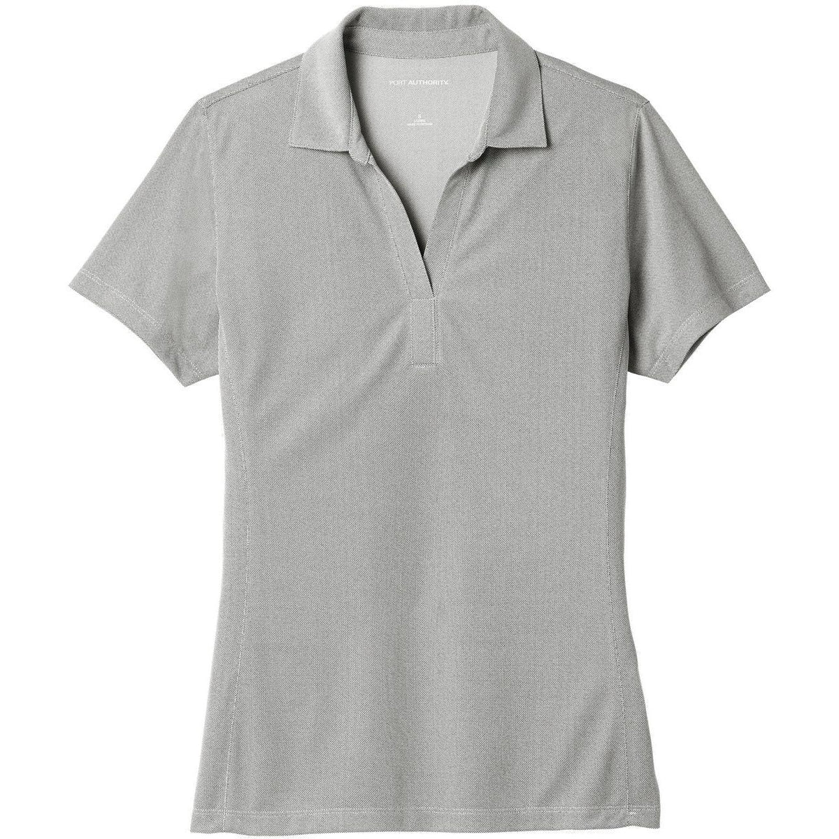 no-logo Port Authority Women's Poly Oxford Pique Polo-Active-Port Authority-Black-S-Thread Logic