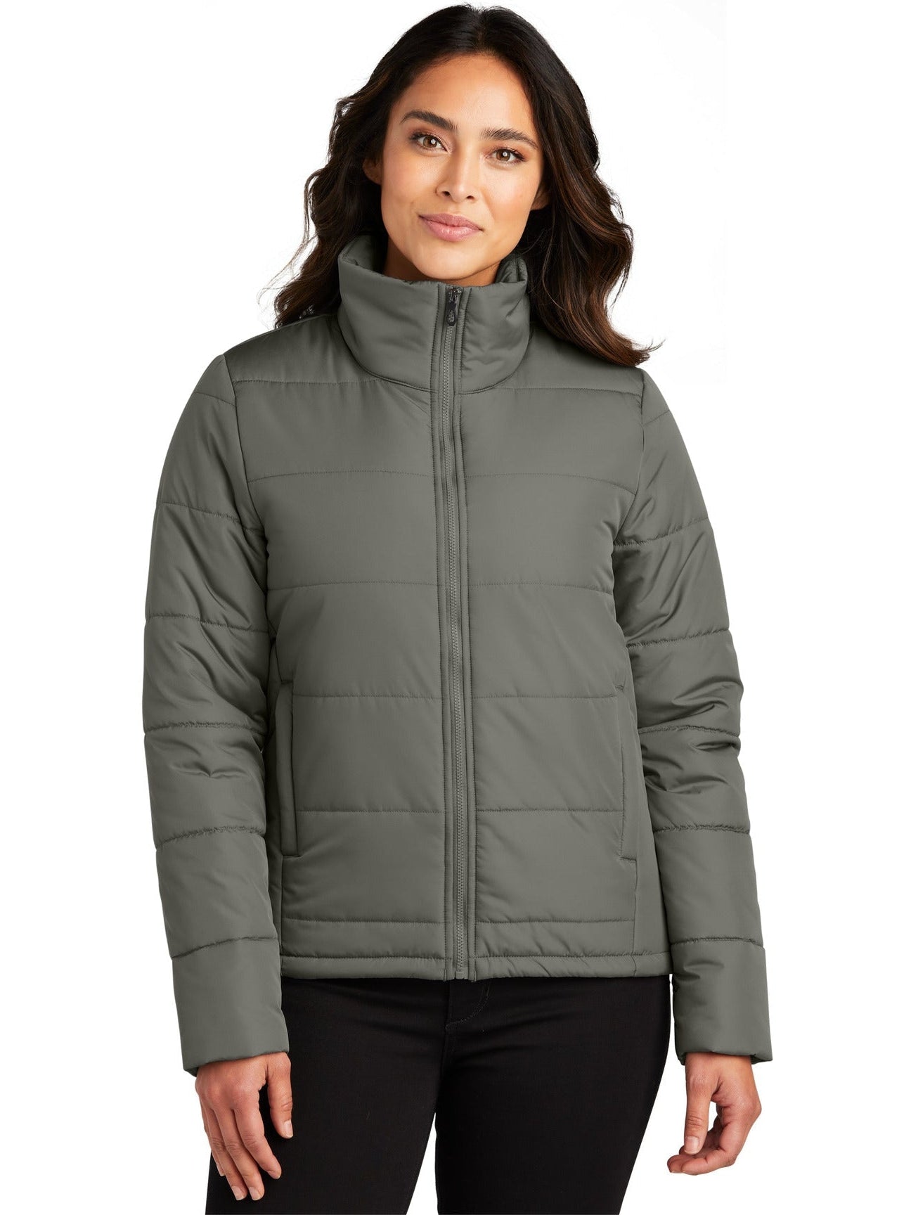 no-logo Port Authority Ladies Puffer Jacket-Regular-Port Authority-Thread Logic