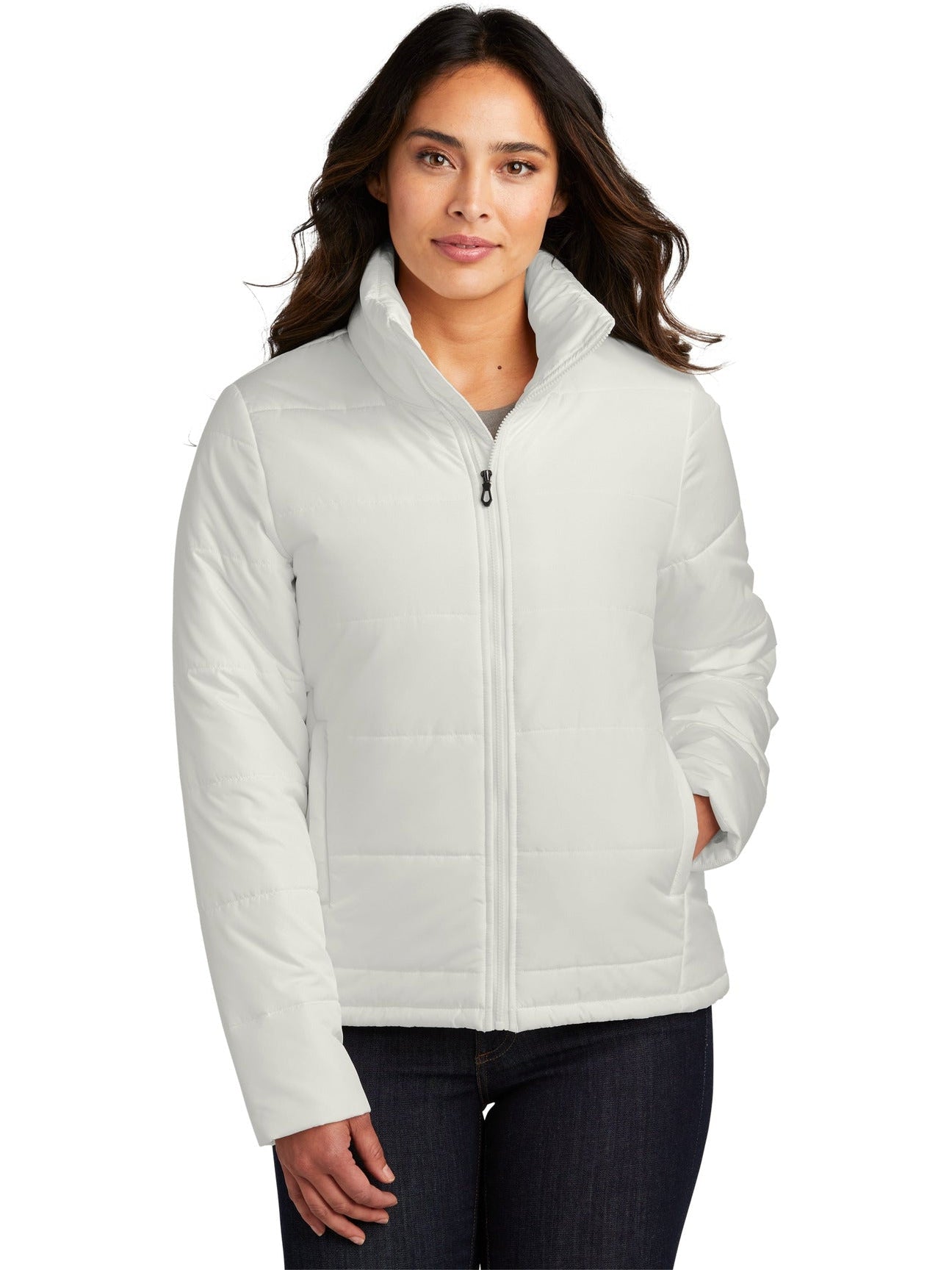 no-logo Port Authority Ladies Puffer Jacket-Regular-Port Authority-Thread Logic