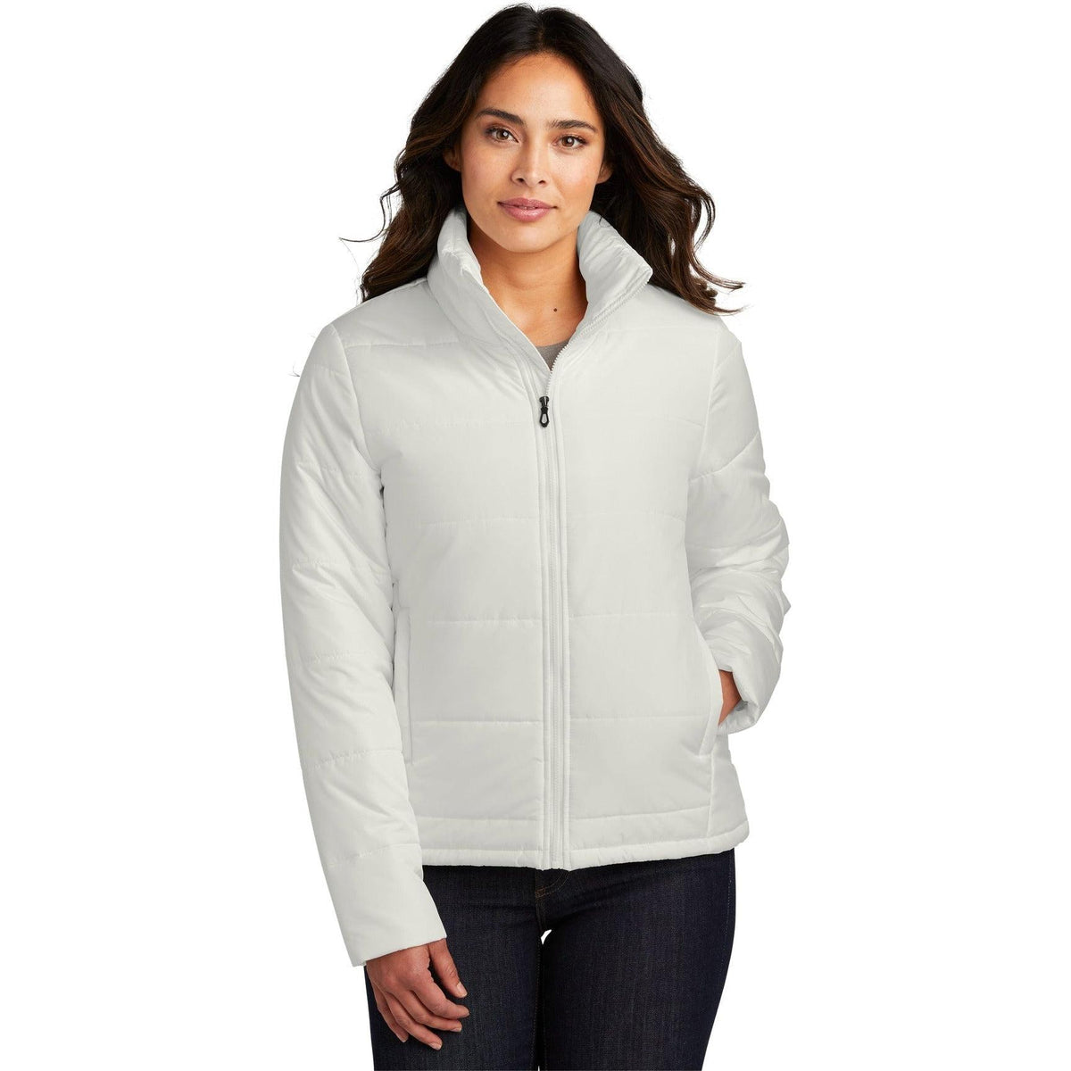 no-logo Port Authority Ladies Puffer Jacket-Regular-Port Authority-Thread Logic