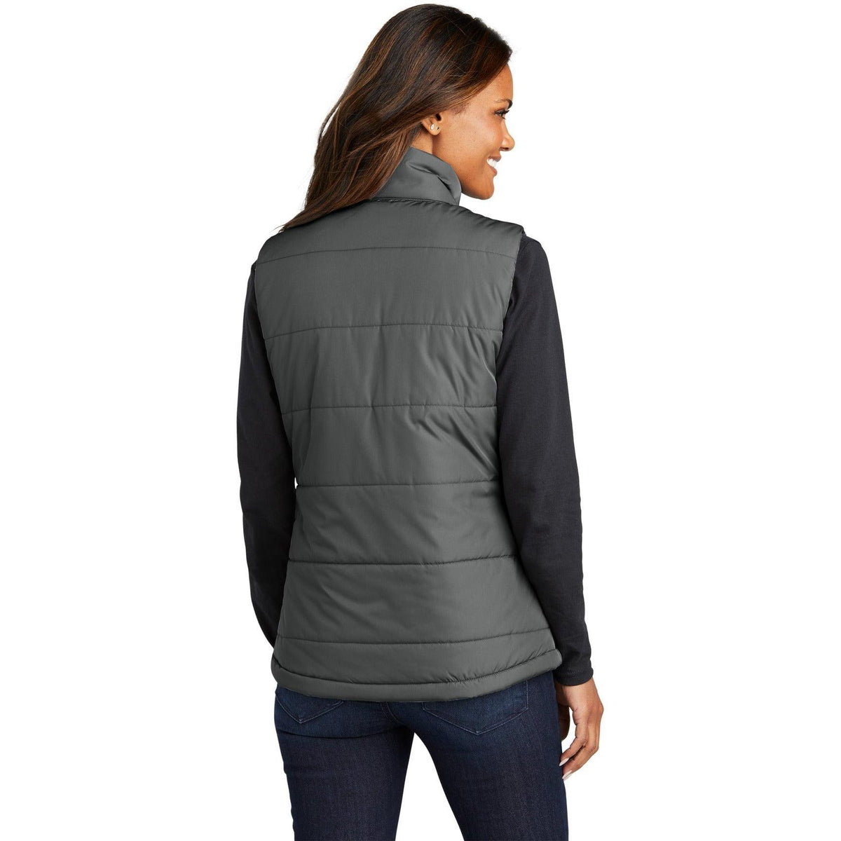 no-logo Port Authority Ladies Puffer Vest-Regular-Port Authority-Thread Logic