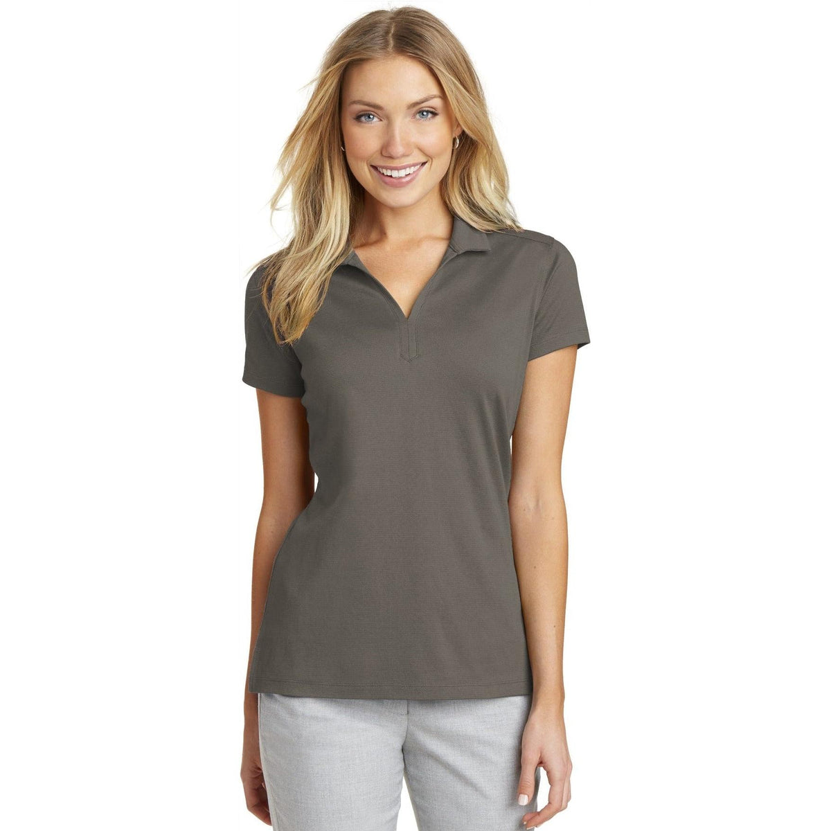 no-logo Port Authority Women's Rapid Dry Mesh Polo-Regular-Port Authority-Thread Logic